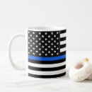 Search for thin blue line flag mugs Officer