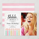Search for gold confetti invitations Surprise party
