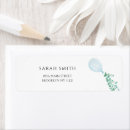 Search for birthday balloon return address labels Blue