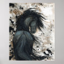 Search for black friesian horse posters Stallion