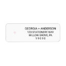 Recherche de wedding hearts return address labels Pour elle