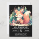 Search for fox birthday invitations Modern