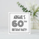 Search for retro 60th birthday invitations Elegant