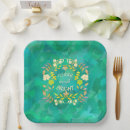 Search for merry and bright plates Watercolor