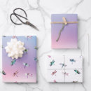 Search for dragonflies wrapping paper Teal