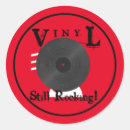 Search for music store stickers Vinyl records