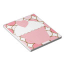 Recherche de coeurs blancs blocsnotes Rose