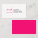 Search for hot pink business cards Professional