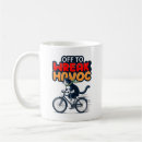 Search for cat on bicycle mugs Funny