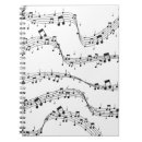 Search for music notebooks Black and white