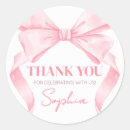 Search for simple 1st birthday stickers Pink bow