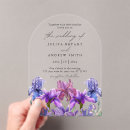 Search for purple iris wedding invitations Modern
