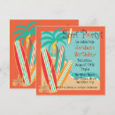 Recherche de surfers invitations Fête d'anniversaire surf