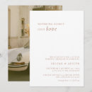 Recherche de police blanche invitations Script abstrait chic minimal