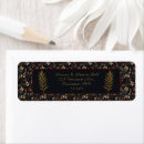 Search for black background return address labels Classy