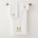 Search for gold and white bath towels Simple