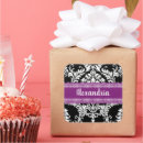 Search for purple white black stickers Typography