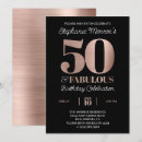 Search for rose gold typography invitations Black and white
