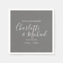 Search for silver anniversary wedding napkins 25 years