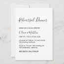Search for classic rehearsal dinner invitations White