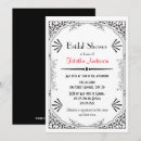 Search for roaring 20s bridal shower invitations Black