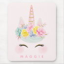Recherche de licorne rose tapis souris Imaginaire