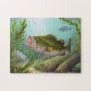 Search for bass fishing puzzles Underwater