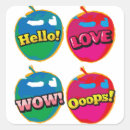 Search for apple drawing stickers Green