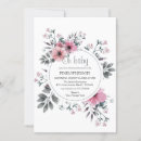 Search for pink grey baby shower invitations Elegant