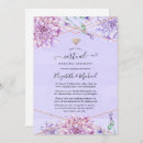 Search for lavender and gold wedding invitations Floral
