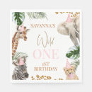 Search for wild one napkins Jungle animals
