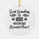 Search for great grandma ornaments Funny