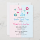Search for doughnut gender reveal invitations Pink or blue
