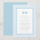 Search for bow tie baby shower invitations Seersucker