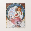 Recherche de mucha puzzles Cru
