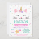 Search for caticorn birthday invitations Party