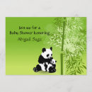 Recherche de panda bear baby shower invitations Bambou