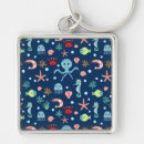 Search for creature square keychains Under the sea