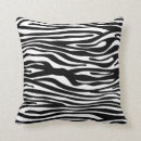Recherche de zèbre noir et blanc coussins Rayé