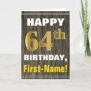 Search for 64th birthday cards 64 years old