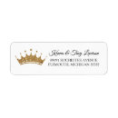 Search for prince crown return address labels Royal