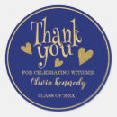 Search for blue and gold graduation stickers Typography
