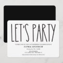 Search for farmhouse party invitations Black