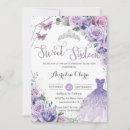 Search for purple dress invitations Princess tiara crown