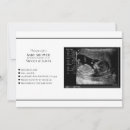 Recherche de noir et blanc baby shower invitations Minimal