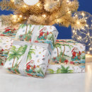 Search for tropical santa wrapping paper Claus