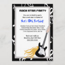 Search for rocker birthday invitations Party