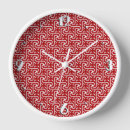 Recherche de motif de tuile horloges Rouge