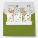 Search for green wedding envelopes Wildflowers
