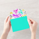 Recherche de multicolore invitations Abstrait